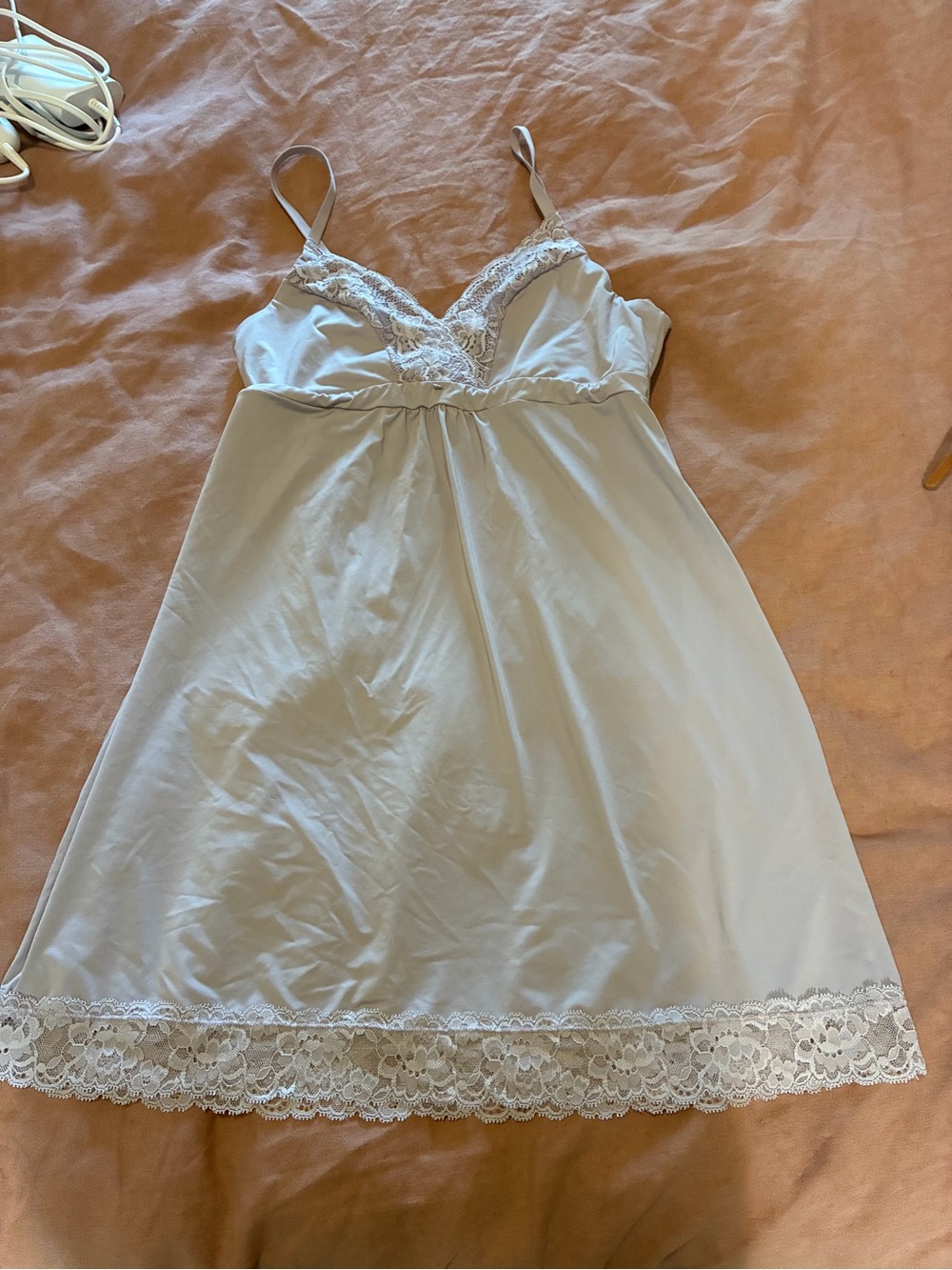 Lavender slip nightgown